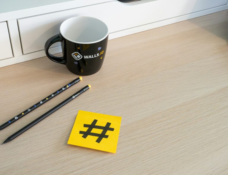 Study desk wall calendar sticky notes
