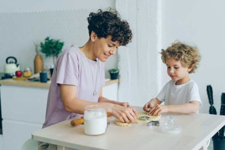Parent setting boundary child kitchen