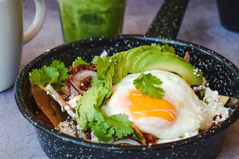 Savory oatmeal bowl egg avocado
