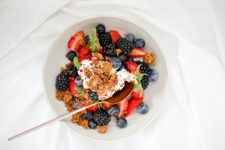 Citrus berry dessert bowl