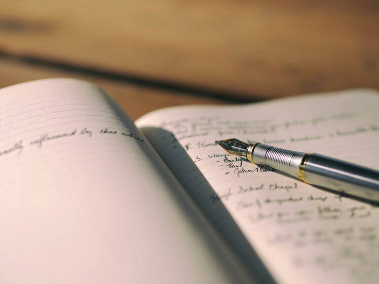 Handwriting journal close