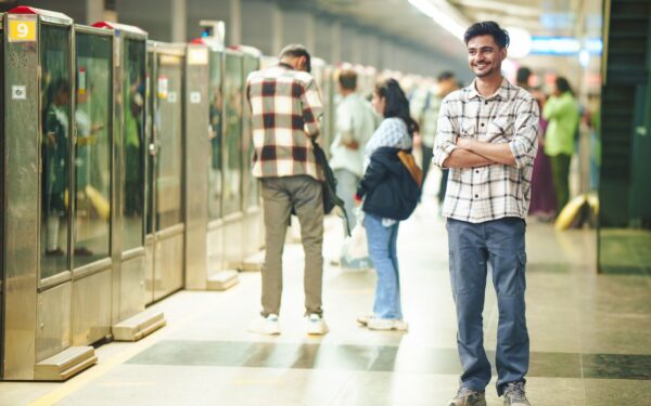 Using public transport apps to navigate a new city with confidence