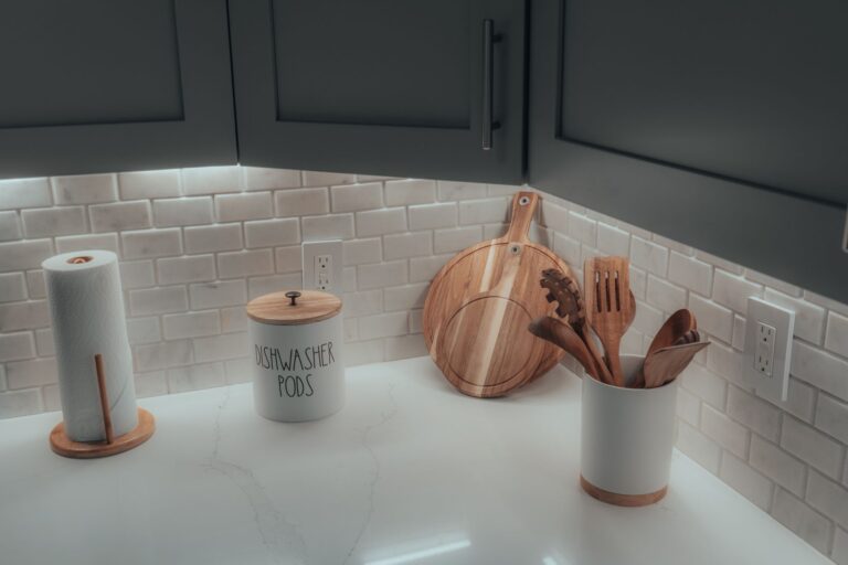 Organized kitchen countertop