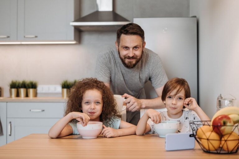 Family morning routine