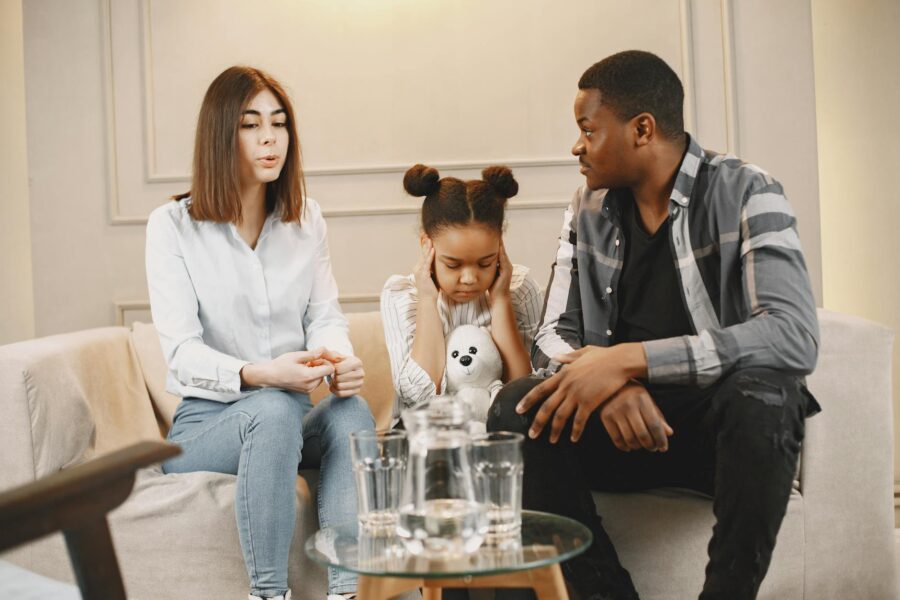 Parent child sitting