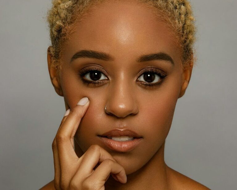 Natural makeup glow