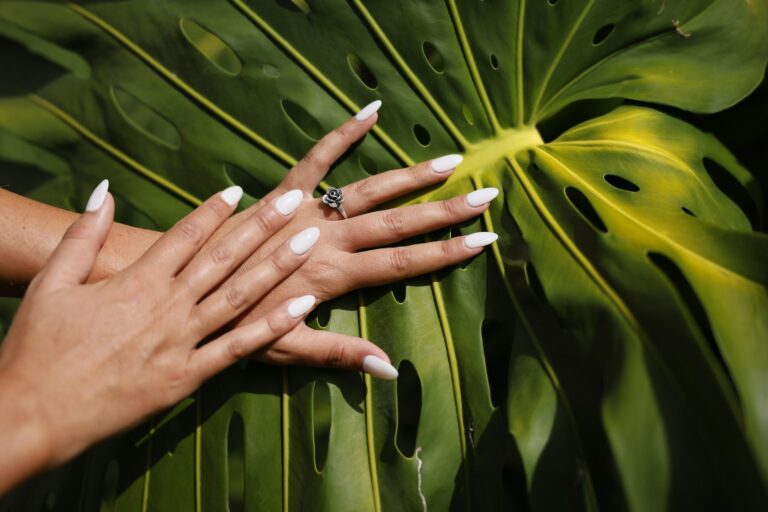 Woman hands delicate