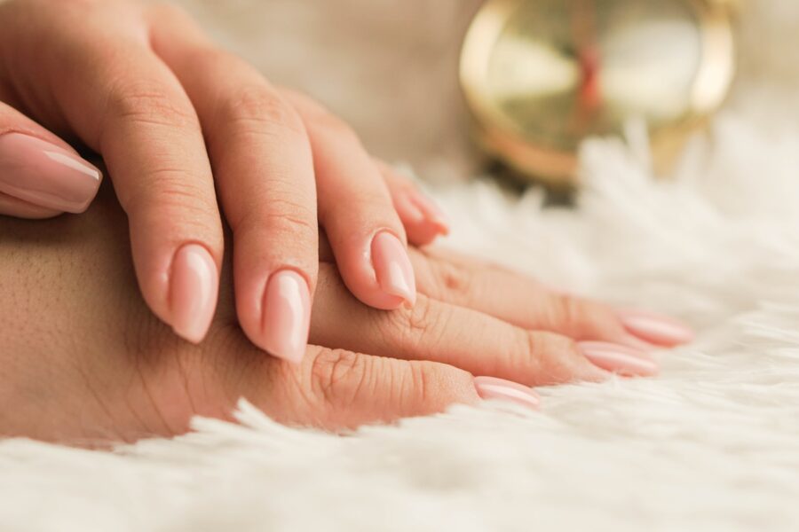 Woman hands delicate