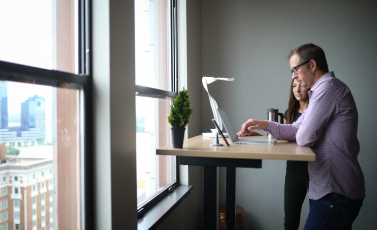 Person stretching office
