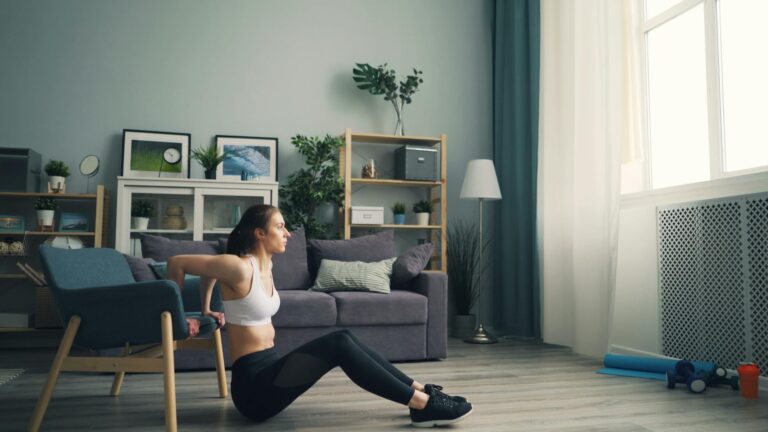 Beginner bodyweight exercises home living room