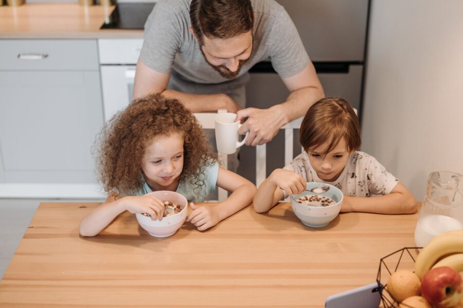 Family morning routine