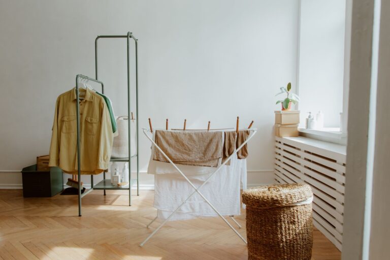 Laundry detergent shelf