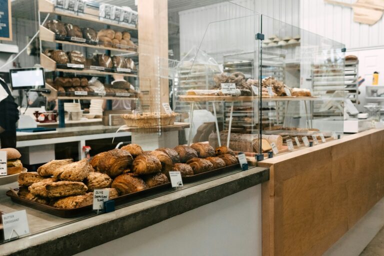 Local bakery counter