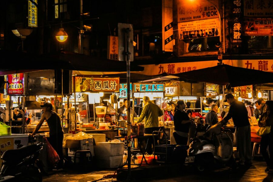Street food market