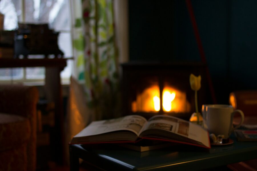Cozy evening routine