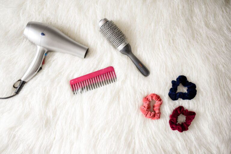 Hair accessories flatlay