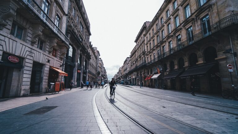 Calm person walking