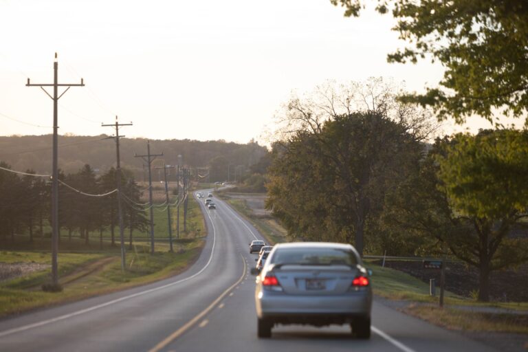 Car country road