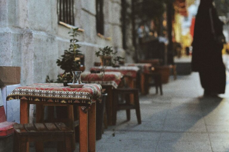 Solo traveler sitting