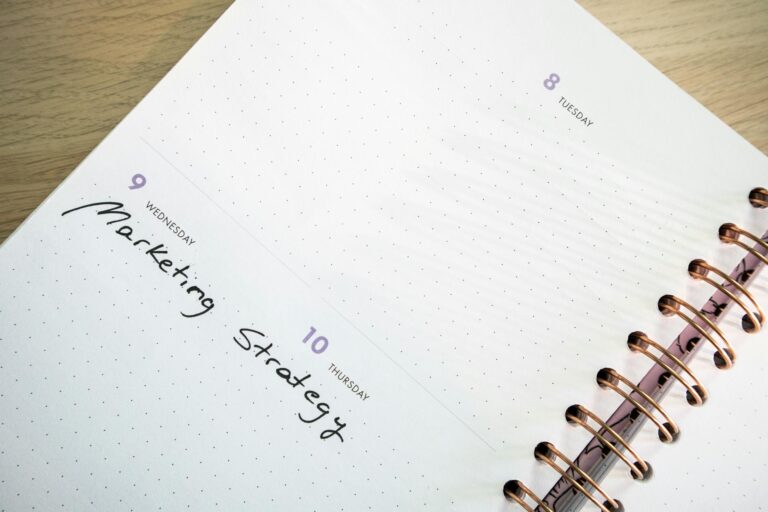 Calendar planner weekly goals handwriting