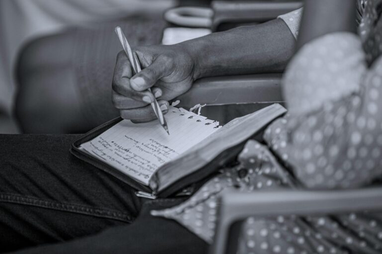 Hand writing small