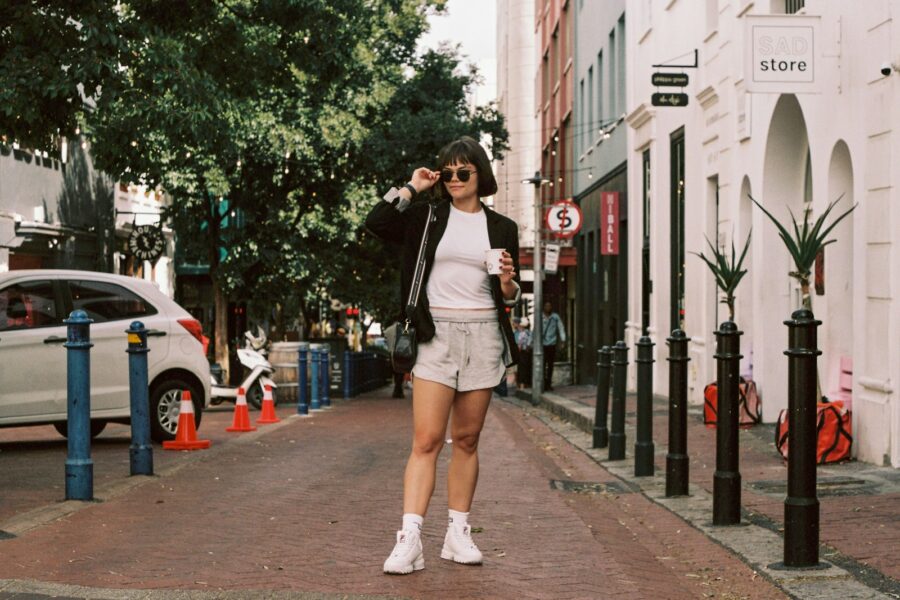 Monochrome outfit neutral