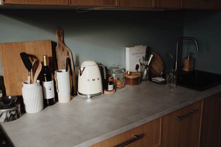 Kitchen counter cooking