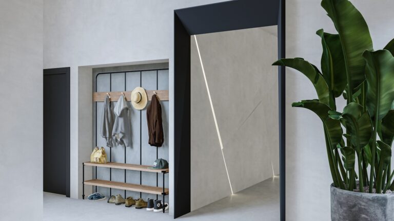 Front door hallway key hooks coat rack home