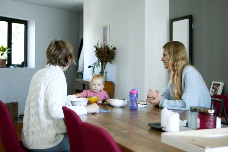 Parents listening child