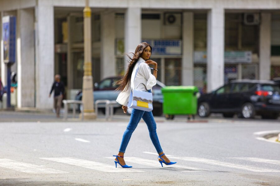 Petite woman street