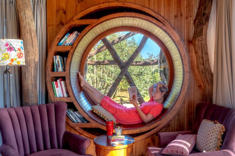 Cozy reading nook