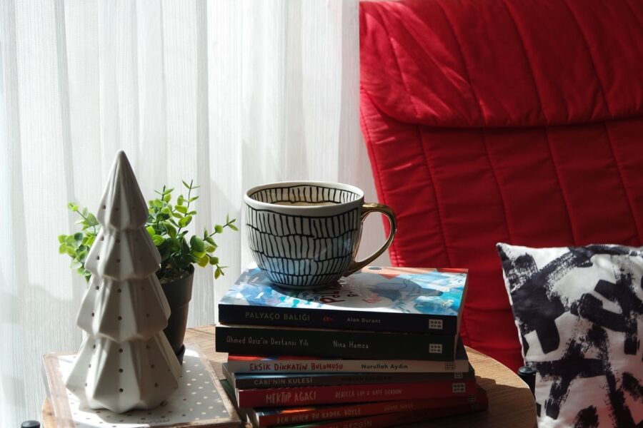 Cozy reading nook