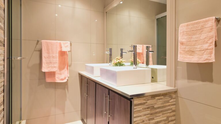 Bright bathroom sink