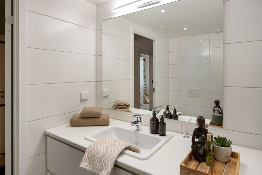 Bright bathroom sink