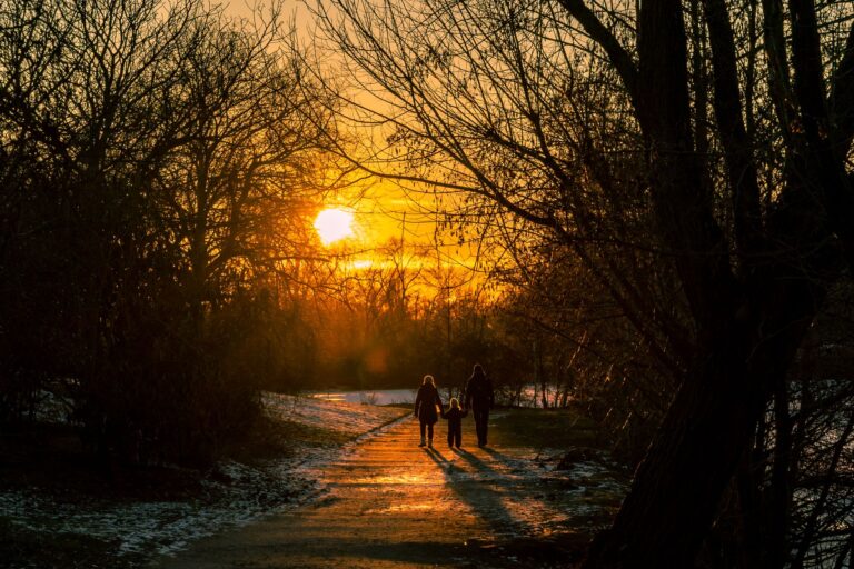 Family walking together
