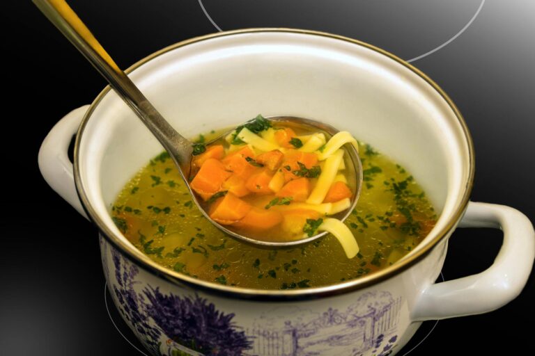 Homemade vegetable stock