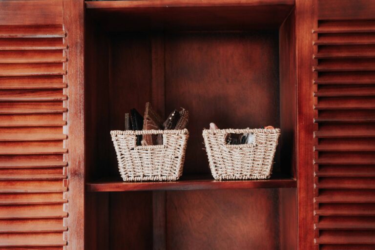Bookshelf baskets storage boxes toy basket living room