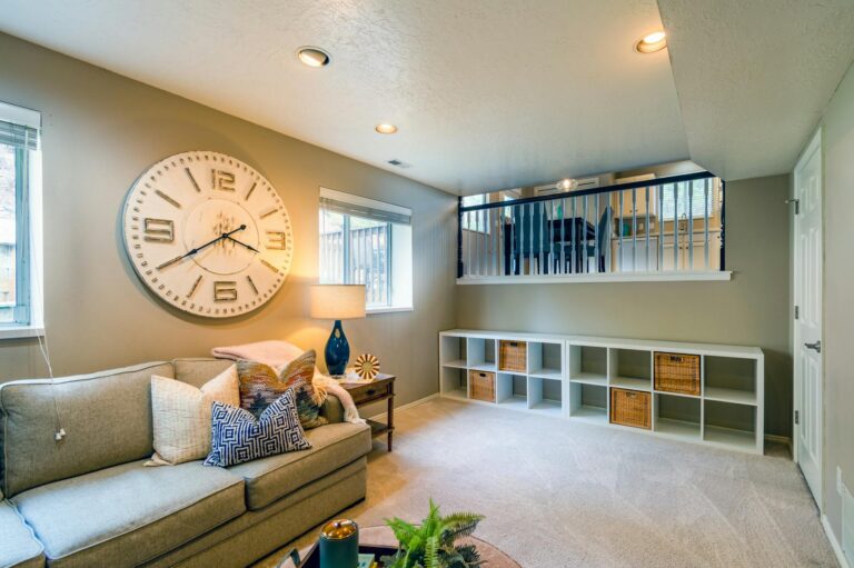 Living room storage ottoman sofa baskets