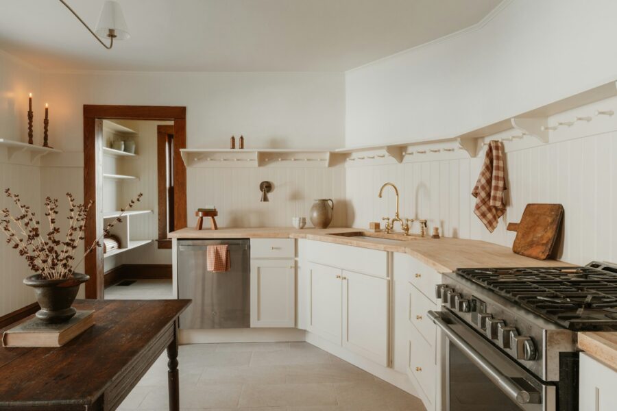 Minimalist kitchen wooden