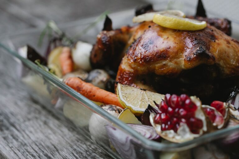Roasted chicken thighs