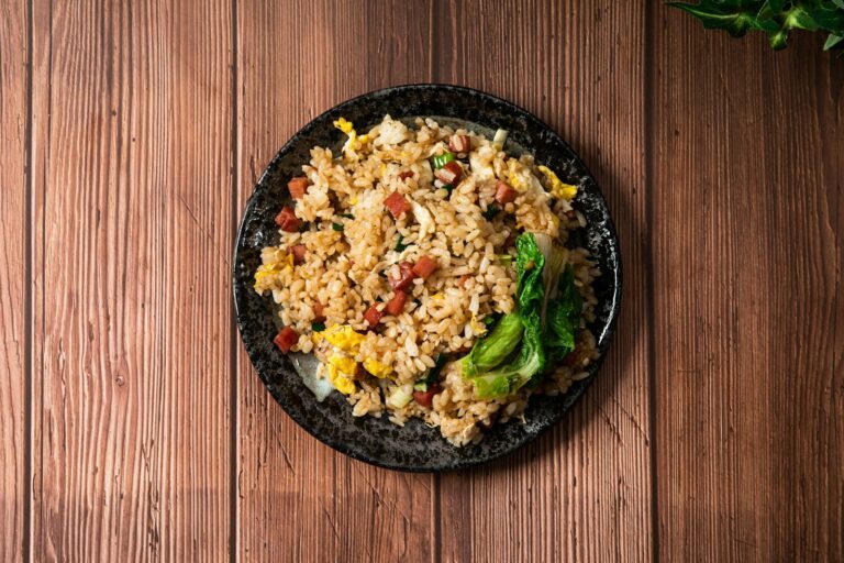 Fried rice eggs