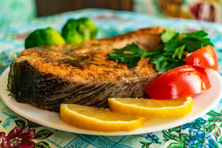 Sheet pan salmon