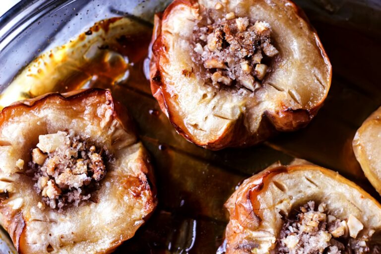 Warm winter dessert