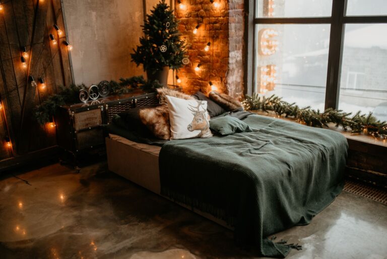 Winter bedroom warm