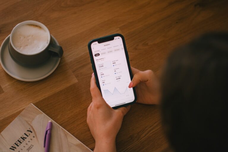 Person checking calendar