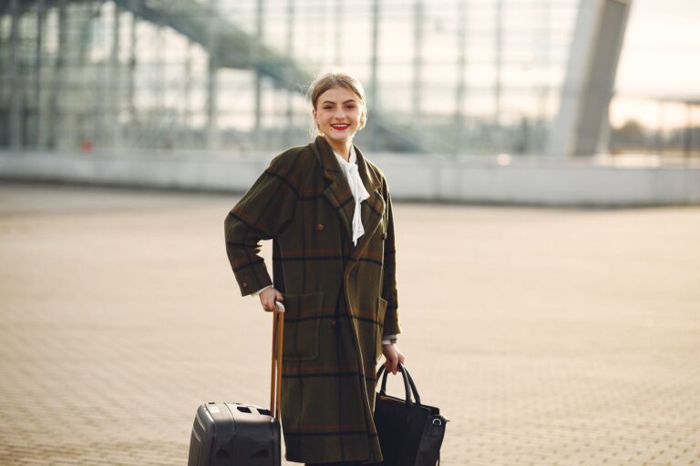 Woman airport outfit