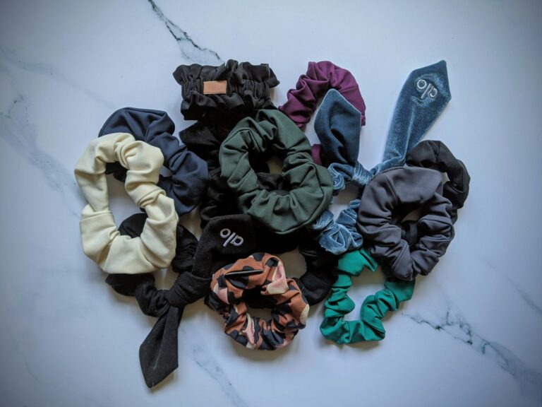 Silk hair scarf