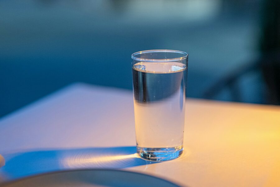 Glass water summer