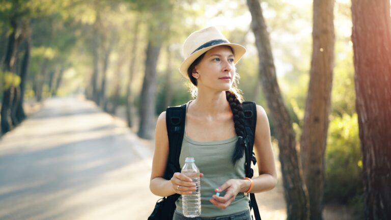 Water bottle walking