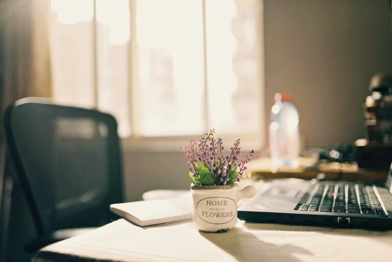 Cozy home desk